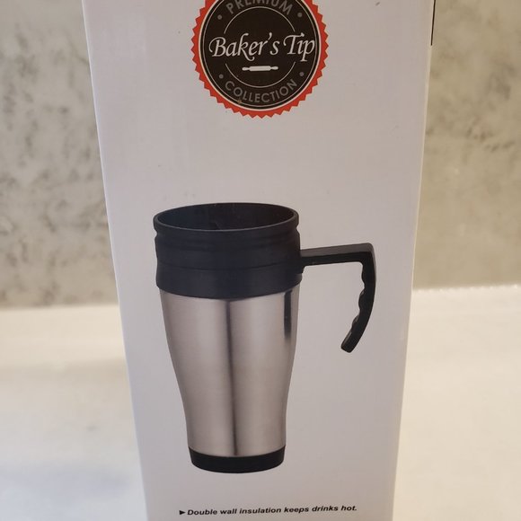 Brand new Baker's Tip Premium Collection Travel Coffee Mug 400ml - Picture 2 of 4